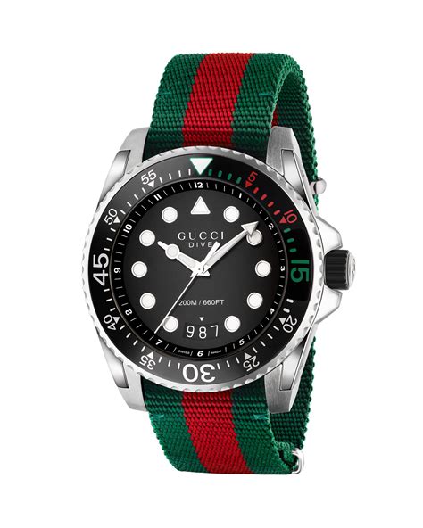 gucci dive watch nato strap|Gucci dive.